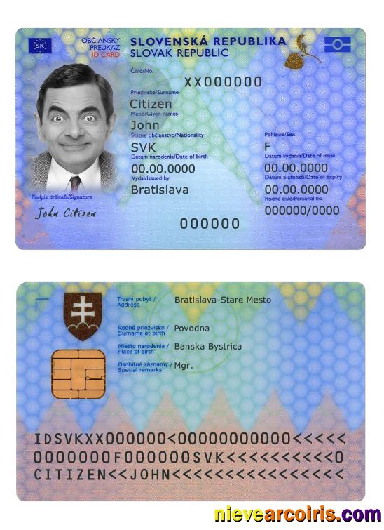 Slovakia ID card 2022-present